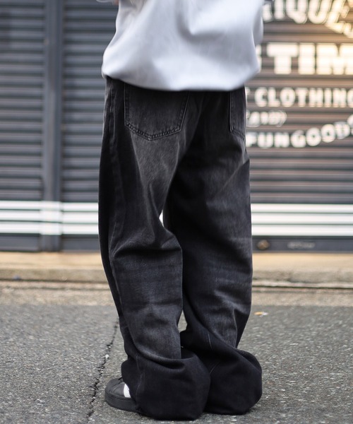 ATMARK ワイドパンツ ジーンズ 「3サイズ展開 / UNISEX 」ビンテージ 