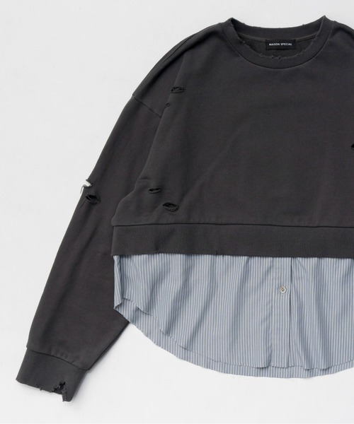 MAISON SPECIAL（メゾンスペシャル） トレーナー スウェット Shirt