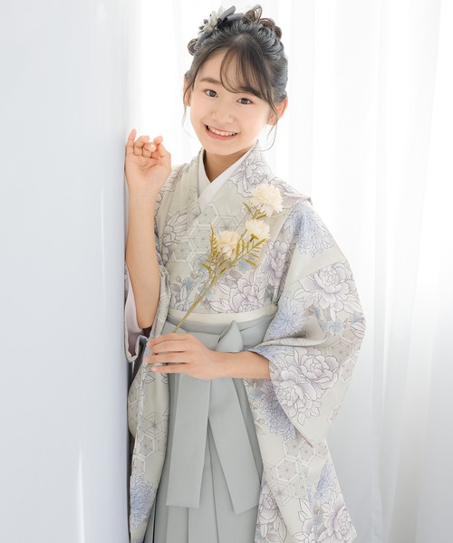 SOUBIEN（創美苑） 着物 floroハイジュニア袴4点セット（着物・襦袢