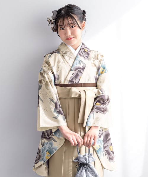 SOUBIEN（創美苑） 着物 floroハイジュニア袴4点セット（着物・襦袢