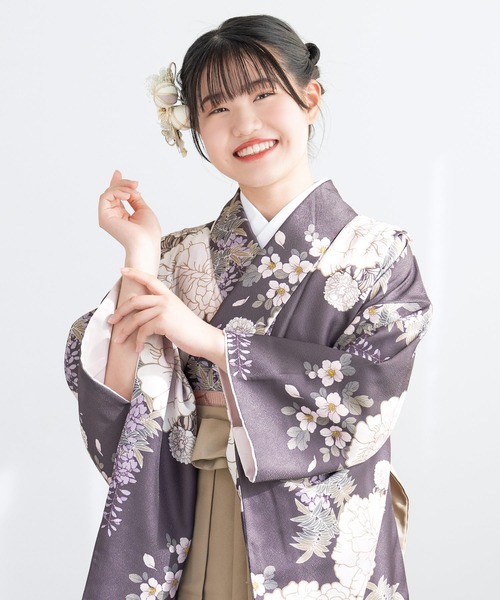 SOUBIEN（創美苑） 着物 floroハイジュニア袴4点セット（着物・襦袢