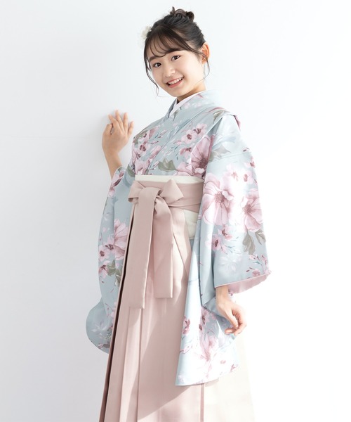ハイジュニア 袴 4点セット 138cm〜 SOUBIEN（創美苑） 着物 floroハイジュニア袴4点セット（着物・襦袢