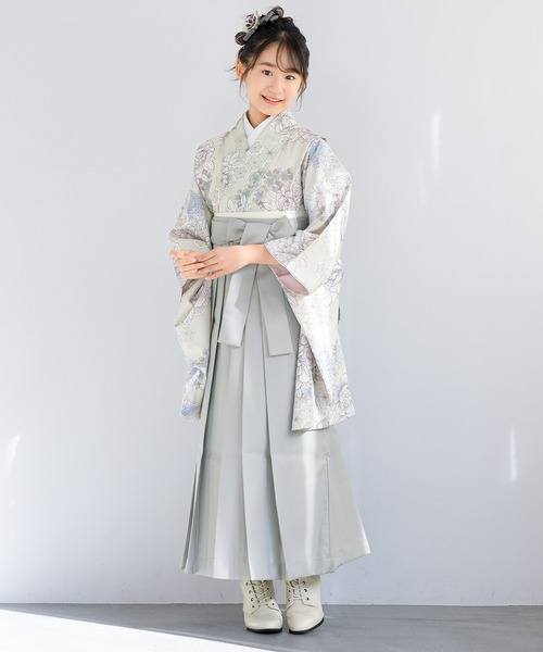 ハイジュニア 袴 4点セット 138cm〜 SOUBIEN（創美苑） 着物 floroハイジュニア袴4点セット（着物・襦袢