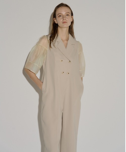 8★新品★ LE’RURE Bell sleeve rompers パンツドレス 8☆新品☆ LE'RURE Bell sleeve rompers パンツドレス Bell