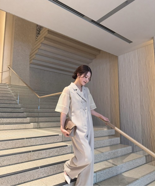 LE'RURE パンツドレス lantern sleeve rompers : ZOZOTOWN Yahoo