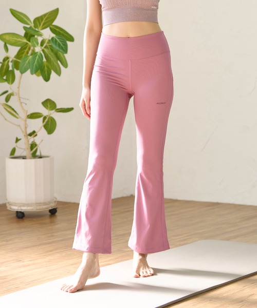 ALOALO レギンス スパッツ スレンダーカットフレアパンツ レディース