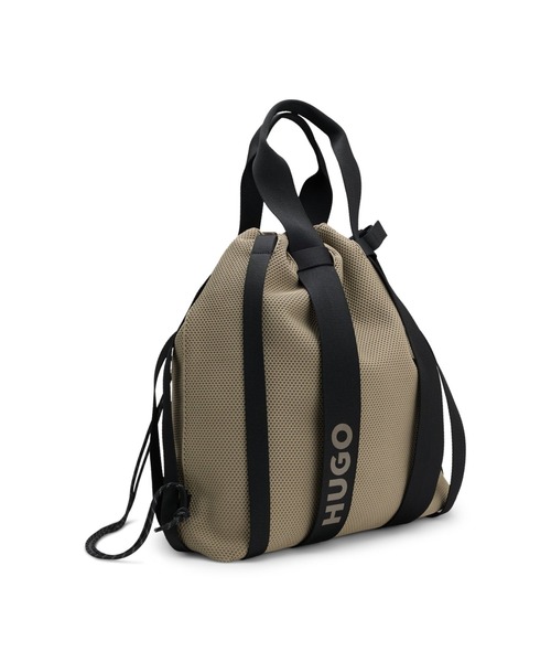 HUGOバッグ HUGO トートバッグ ニットストラクチャー ドローストリング