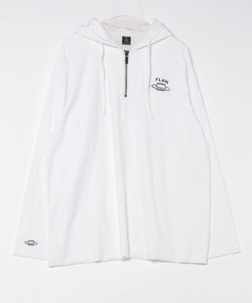 パーカー /FLAN(FLANLABS)/Velour Half Zip Parker レディース メンズ