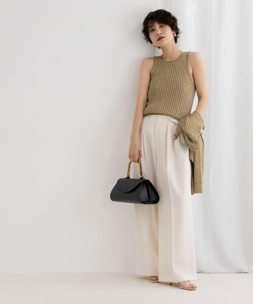 「NOLLEY'S」 ノースリーブニット 38 チャコールグレー レディース NOLLEY'S 「NOLLEY'S」 ノースリーブニット 38 チャコールグレー