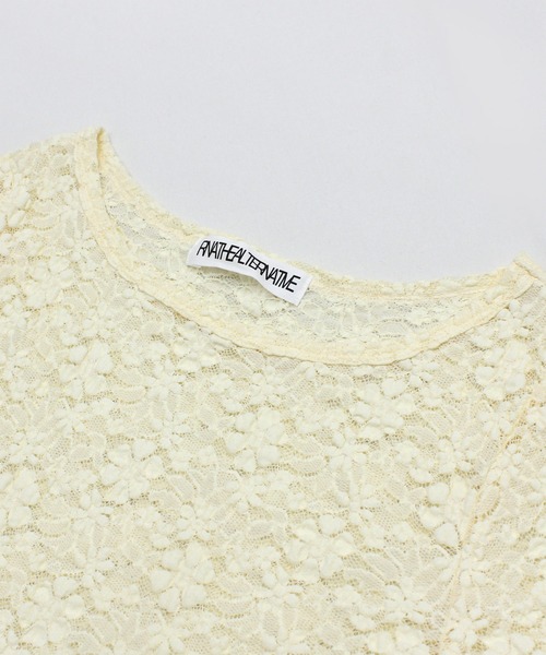 tシャツ M2406 フラワージャガードシアーロンＴ レディース RNA tシャツ M2406 フラワージャガードシアーロンT レディース