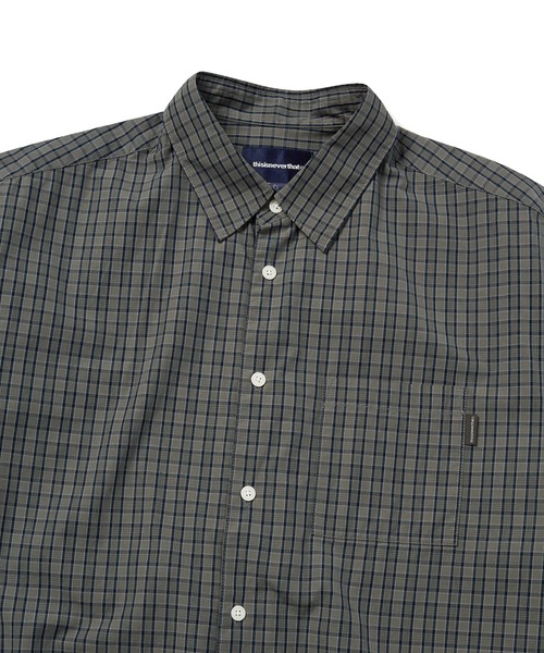 さらに100円引き◆thisisneverthat◆Boucle Check shirt Boucle-Check-shirt-Olive1.jpg?