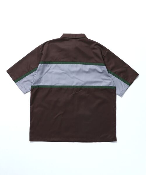【used品】BEN DAVIS 長袖シャツL2枚 半袖シャツM1枚セット BEN DAVIS（ベンデイビス）】PANELLED ZIP FRONT WORK SHIRT