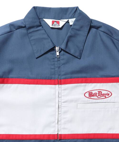 BEN DAVIS シャツ 「BEN DAVIS（ベンデイビス）」PANELLED ZIP