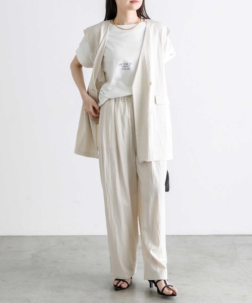 pual ce cin パンツ 「セットアップ対応」レーヨンナイロン