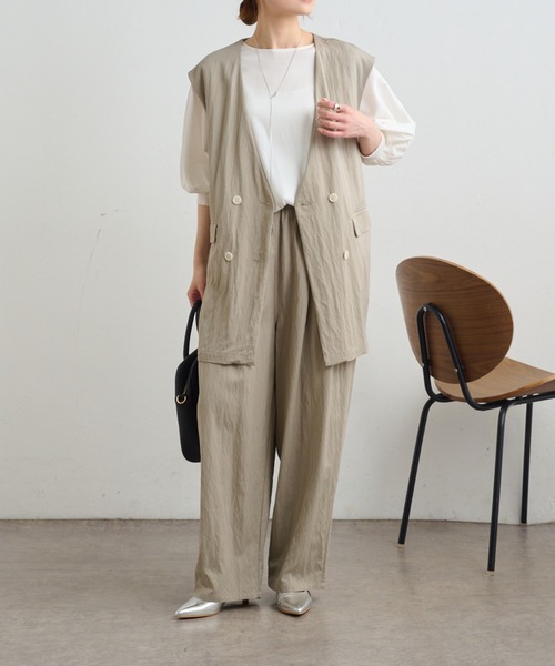 pual ce cin パンツ 「セットアップ対応」レーヨンナイロン