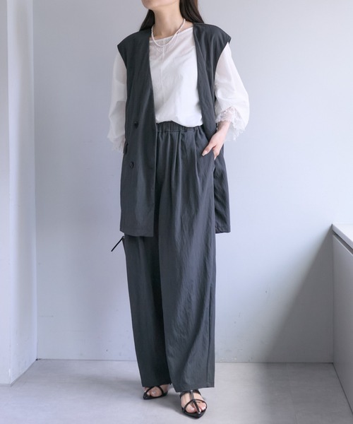 pual ce cin パンツ 「セットアップ対応」レーヨンナイロン