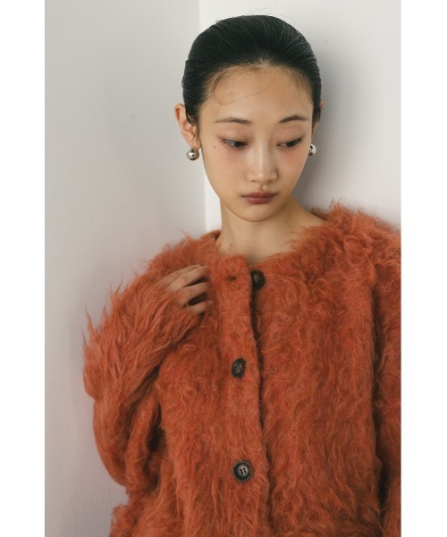 STYLEMIXER（スタイルミキサー） ニットカーディガン FREE オレンジ