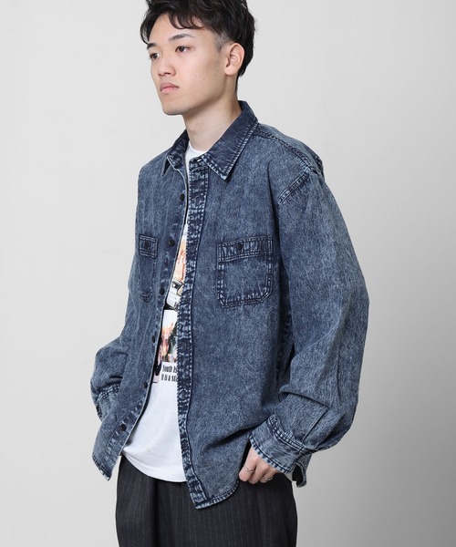 ZIP FIVE（ジップ ファイブ） シャツ 「CORISCO」 デニム ケミカル