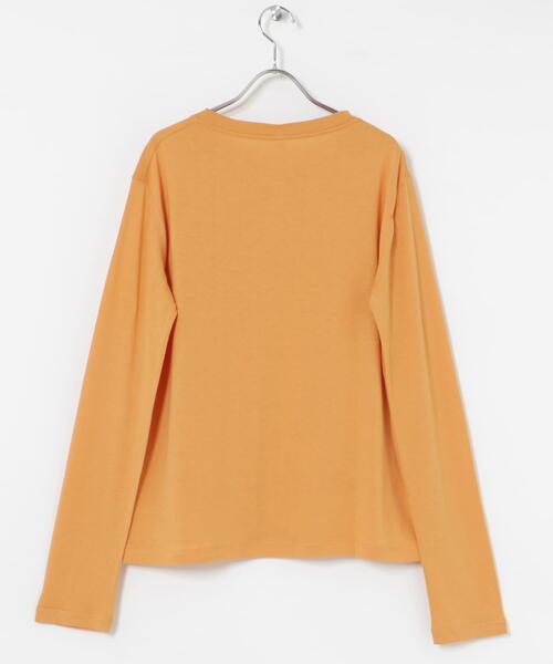 トップス HAKUJI Cotton Pullover HAKUJI tシャツ HAKUJI Cellulose cotton Long-Sleeve Pullover
