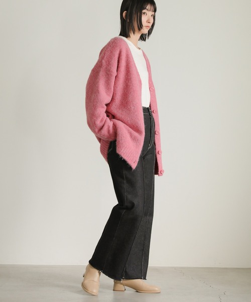 select MOCA（セレクトモカ） ニットカーディガン FREE ピンク