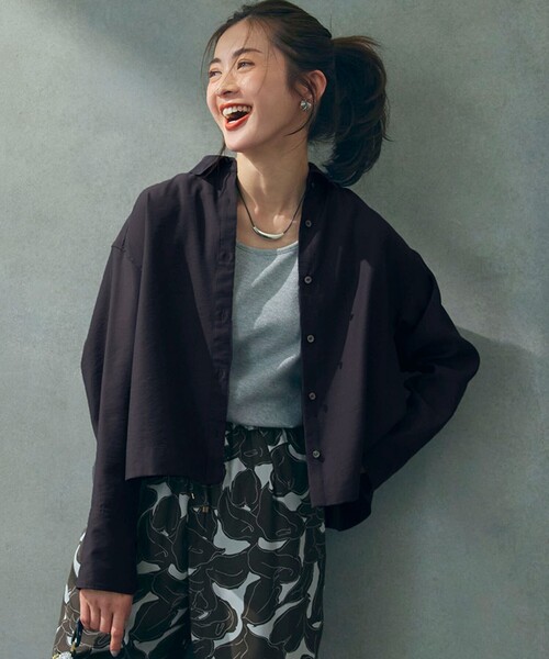 ブラウス シャツ 「Oggi5月号掲載/接触冷感/速乾性」シアータンブラー シャツ レディース 23区 ブラウス シャツ 「Oggi5月号掲載/接触冷感/速乾性」シアー