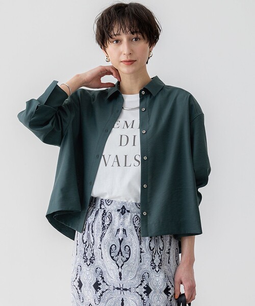 ブラウス シャツ 「Oggi5月号掲載/接触冷感/速乾性」シアータンブラー シャツ レディース 23区 ブラウス シャツ 「Oggi5月号掲載/接触冷感/速乾性」シアー