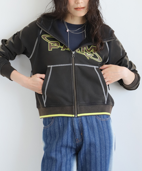 パーカー 「P.A.M/パム」JADE RABBIT HOODED ZIP THRU 4580- BLWS レディース