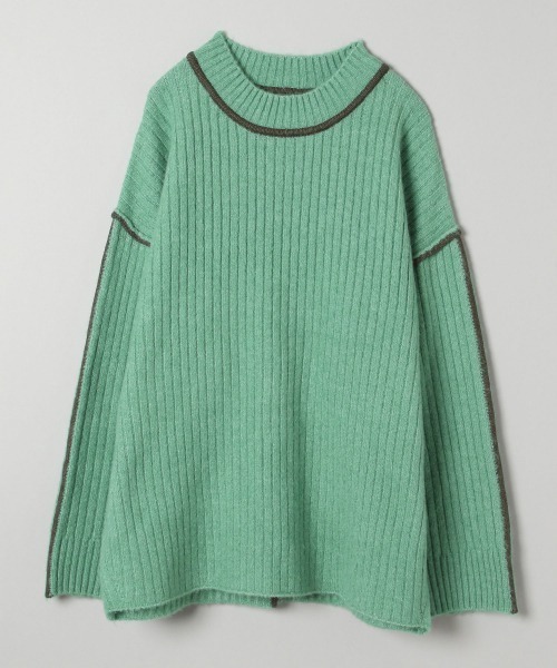 「JEANASIS」 長袖ニット FREE グレー レディース_画像4