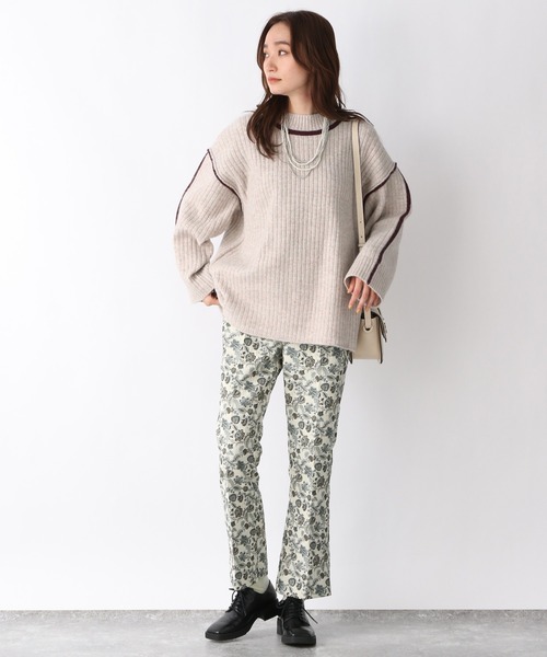 「JEANASIS」 長袖ニット FREE グレー レディース_画像8