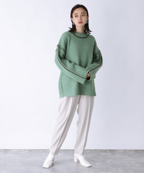 「JEANASIS」 長袖ニット FREE グレー レディース_画像9