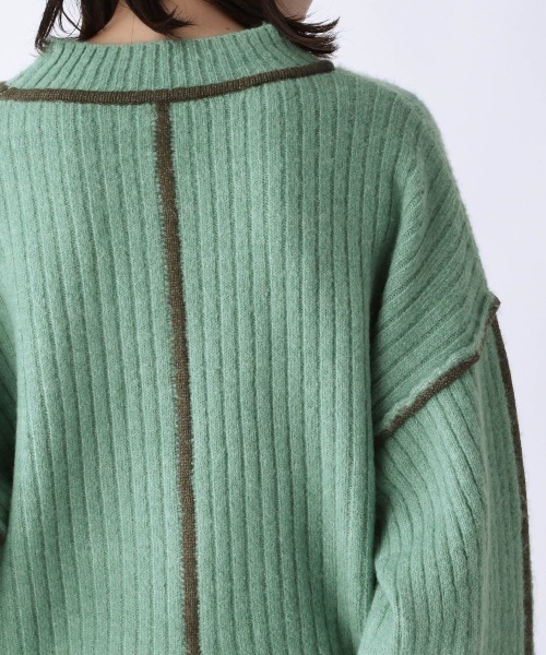 「JEANASIS」 長袖ニット FREE グレー レディース_画像10