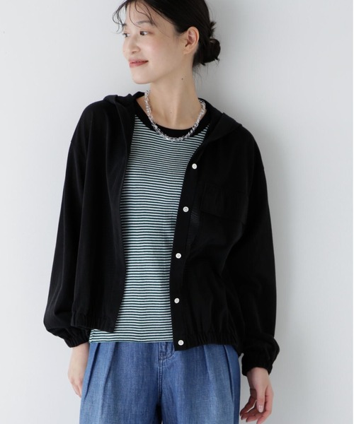 【新品】HUMAN WOMAN  ヒューマンウーマン  パーカー Mサイズ セール】 ◇吊り裏毛ジップアップパーカー （カットソー