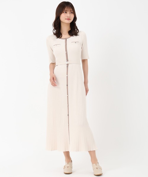 (未使用新品)ベージュ系ワンピース ワンピース（ベージュ系・袖なし）ファッション通販 - ZOZOTOWN