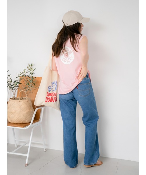 Ungrid PARK SIDE DONUTS 別注ロゴタンクトップ アングリッド Ungrid PARK SIDE DONUTS別注ロゴタンクトップ （ピンク