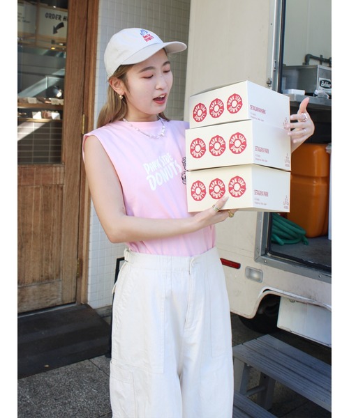 Ungrid PARK SIDE DONUTS 別注ロゴタンクトップ セール】PARK SIDE DONUTS別注ロゴタンクトップ（タンクトップ