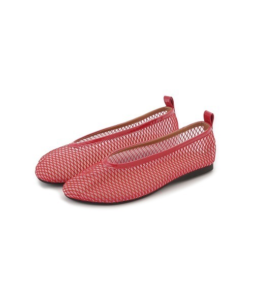 Mila Owen バレエシューズ パンプス ラウンドトゥメッシュバレエ