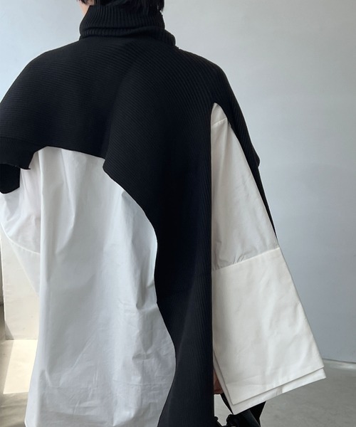 「chuclla」 タートルネックニット FREE グレー レディース_画像3