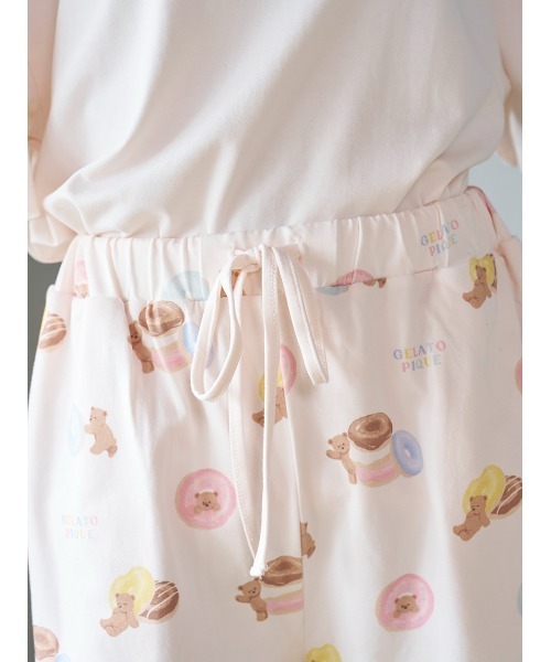 gelato pique パジャマ ルームウェア ドーナツベア柄ショート
