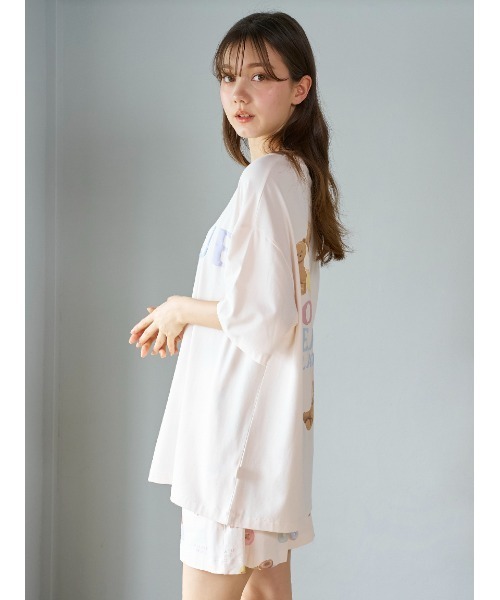 宅配便配送 gelato pique ドーナツベア柄ショート ルームウェア パジャマ パジャマ・バスローブ