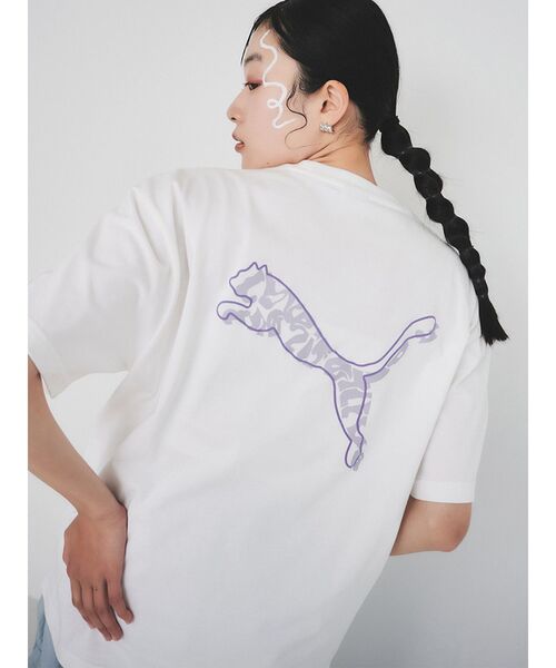 PUMA（プーマ） tシャツ 半袖 PUMA MURUA CAT MESSAGE TEE レディース