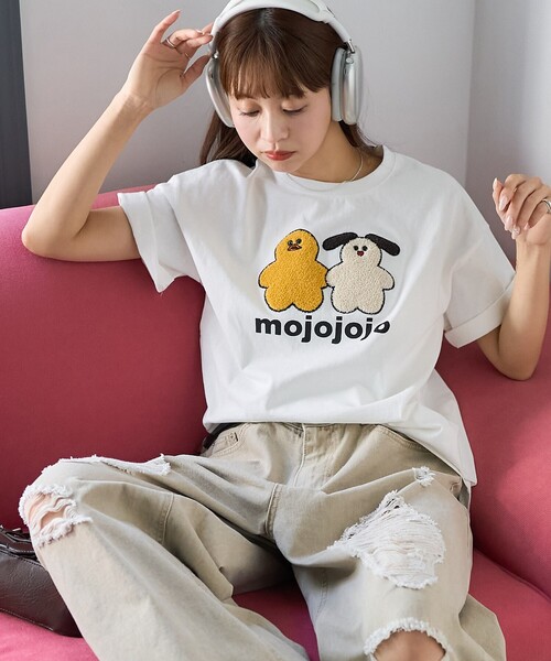 PUBLUX tシャツ PUBLUX/パブリュクス mojojojo 相良刺繍 アートT