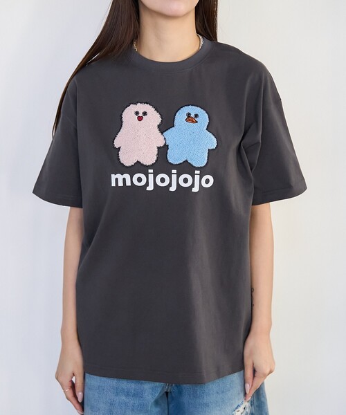❤︎人気色❤︎　mojojojo バックプリントTシャツ限定（チャコールグレー） セール】PUBLUX/パブリュクス mojojojo バックプリントTシャツ