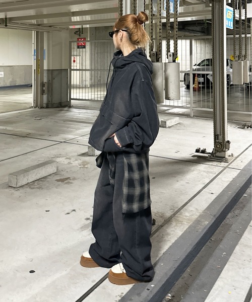 sedacle」 ジップアップパーカー LARGE ライトブルー メンズ