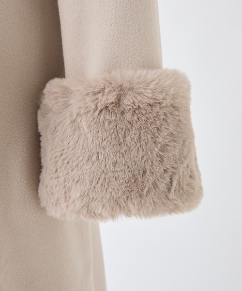 「one after another NICE CLAUP」 チェスターコート SMALL モカ レディース_画像5