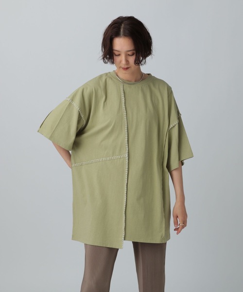 Deuxieme Classe* ワンピース チュニック 本革 セーラーカラーチュニックワンピース / Sailor Collar Tunic One