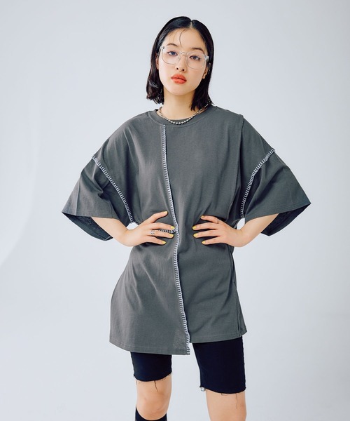 【新品未使用】アメノチハレ チュニックワンピース Ame no chi Hare] ペプラムニットチュニック | KOBUNSHA SELECT