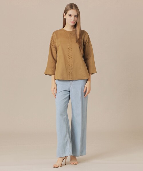 マッキントッシュロンドン ラミーブラウス オーバーサイズ グレージュ ゆったり MACKINTOSH LONDON（マッキントッシュ ロンドン） ブラウス シャツ