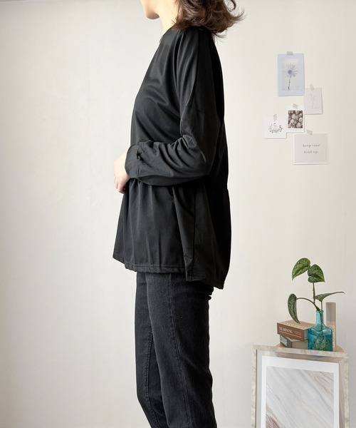 2日間限定セール 新品 GIVENCHY プルオーバー チュニック丈 ブラック Dewlily チュニック ふんわり広がる裾で気になる体型も綺麗にカバー