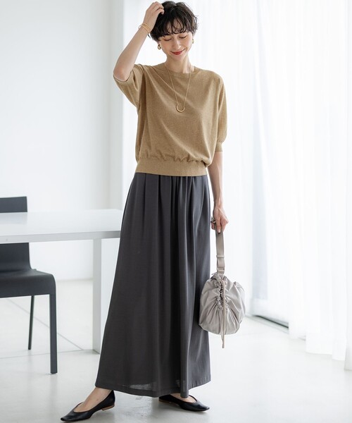 23区（ニジュウサンク） ロング スカート 「WEB＆一部店舗限定/接触冷