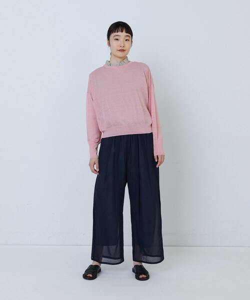 定価3.2万円 未使用 LOISIR コットンレイヤードパンツ(黒) 定価3.2万円 未使用 LOISIR コットンレイヤードパンツ(黒) 定価